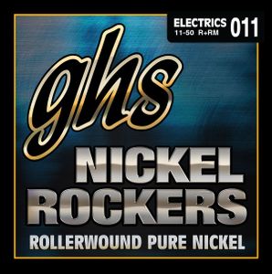 GHS Nickel Rockers Pure Nickel Rollerwounds Electric Guitar Strings R+RM Medium  11-50