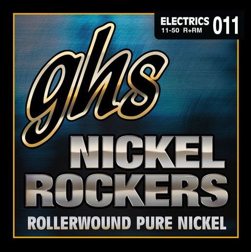 GHS Nickel Rockers Pure Nickel Rollerwounds Electric Guitar Strings R+RM Medium  11-50