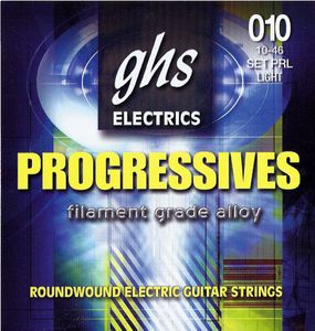 GHS Progressives Filament Grade Alloy Electric Guitar Strings PRL Light 010