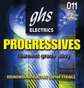 GHS Progressives Filament Grade Alloy Electric Guitar Strings PRM Medium 011