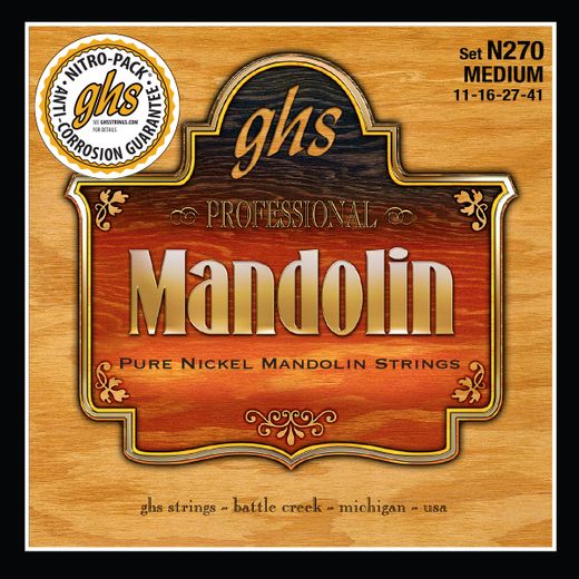GHS Pure Nickel Mandolin Strings N270 Medium