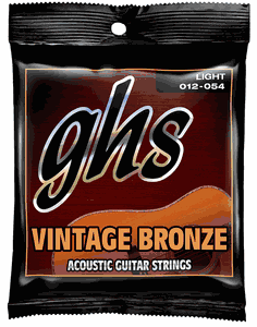 GHS Vintage Bronze Acoustic Guitar Strings VN-L Light 12-54