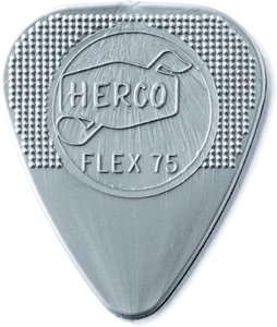 Herco Nylon Flat Flex Guitar Picks  HE211 Silver Flex 75 100 Refill Bag