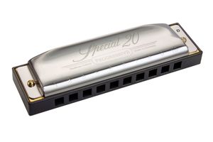 Hohner 560 Special 20 Progressive Harmonica/Blues Harp 560PBX-D Key of D