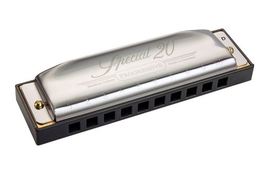 Hohner 560 Special 20 Progressive Harmonica/Blues Harp 560PBX-D Key of D
