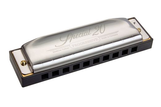 Hohner 560 Special 20 Progressive Harmonica/Blues Harp 560PBX-F Key of F