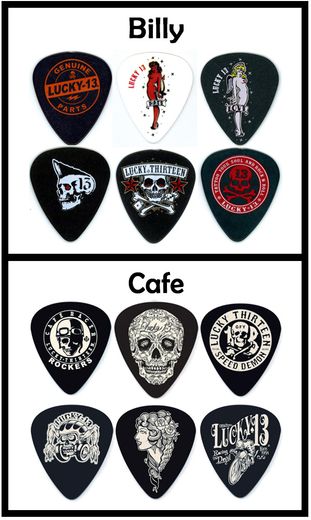 Jim Dunlop Lucky 13 Artist Series Guitar Picks 6 Pack