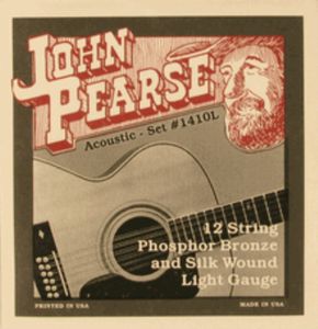 John Pearse 1410L Phosphor Bronze and Silk 12 String Acoustic Guitar Strings