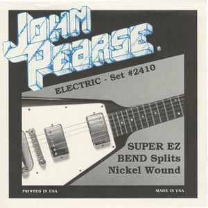 John Pearse 2410 Super EZ Bend Splits Nickel Wound Electric Guitar Strings, 9-46