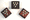 John Pearse Camel Bone Bridge Pins - Brass French Eye with Abalone Dot