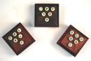 John Pearse Camel Bone Bridge Pins Simple Abalone Dot