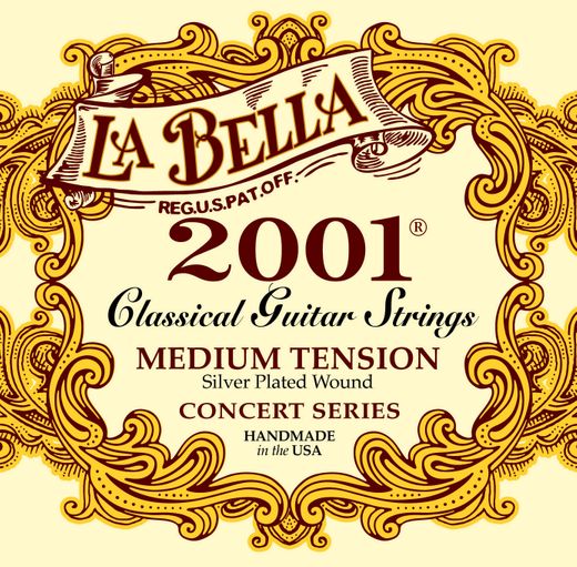 La Bella 2001 Series Classical Guitar Strings 2001M Medium