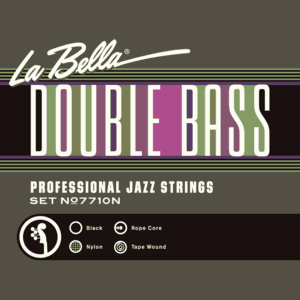 La Bella 7710N Black Nylon Tape Wound Double Bass Strings