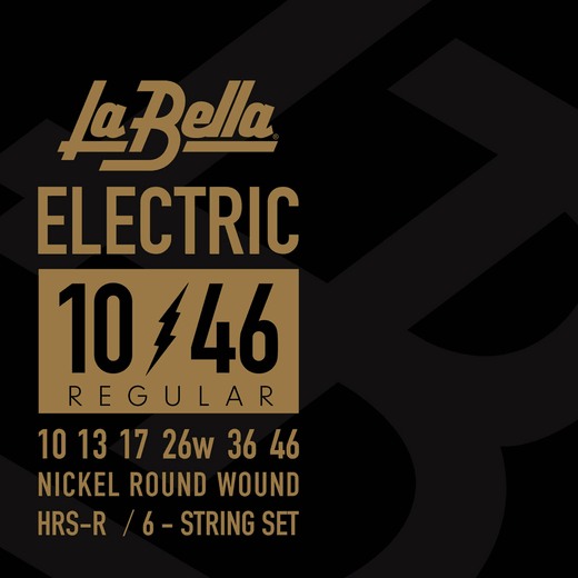 La Bella HRS Nickel-Plated Round Wound Electric Guitar Strings HRS-R Regular 10-46