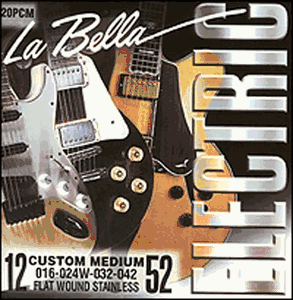 La Bella Jazz Flats Stainless Steel Flatwound Electric Guitar Strings