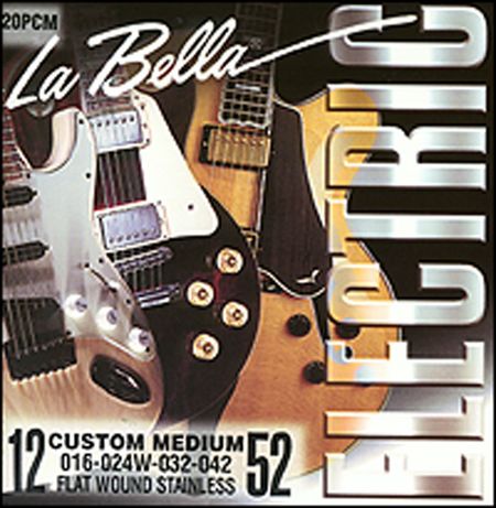 La Bella Jazz Flats Stainless Steel Flatwound Electric Guitar Strings