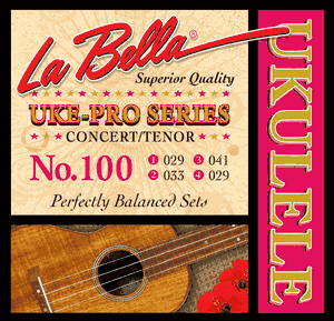 La Bella Uke-Pro Series Ukulele Strings 100 Concert Tenor