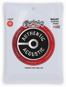 Martin Lifespan Treated Phosphor Bronze Authentic Acoustic Guitar Strings