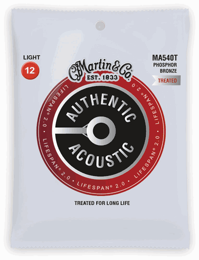 Martin Lifespan Treated Phosphor Bronze Authentic Acoustic Guitar Strings