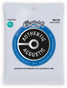 Martin MA130 SP Silk and Steel Authentic Acoustic Guitar Strings Silk and Steel 11.5-47