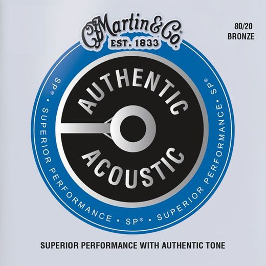 Martin MA170 SP 80/20 Bronze Authentic Acoustic Guitar Strings Bulk 25 Sets Extra Light 10-47