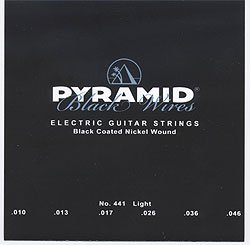 Pyramid Black Wires Coated Electric Guitar Strings