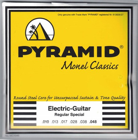 Pyramid Monel Classics Round Core Electric Guitar Strings MO1048 Reg Special 10-48