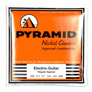 Pyramid Pure Nickel Wound Classics Round Core Electric Guitar Strings R451/455 Regular Special 10-48