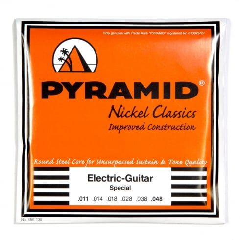 Pyramid Pure Nickel Wound Classics Round Core Electric Guitar Strings R455 Special 11-48