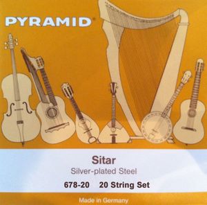 Pyramid Ravi Shankar Silver Plated Steel Sitar Strings 678-20 20-String