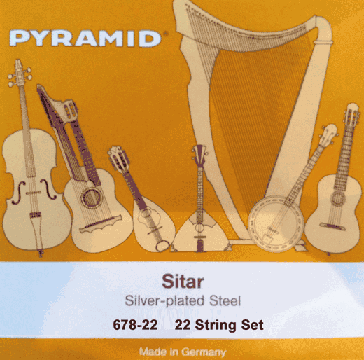 Pyramid Ravi Shankar Silver Plated Steel Sitar Strings 678-22 22 String