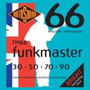 Rotosound FM66 Stainless Steel Roundwound Funkmaster Bass Strings 30-90