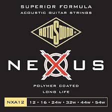 Rotosound Nexus Clear Polymer Coated Acoustic Strings NXA12 Med/Light 12-54