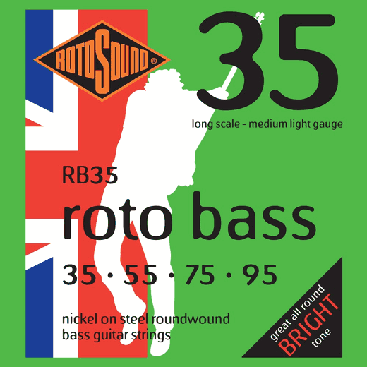 Rotosound Rotobass Nickel Roundwound Long Scale Bass Guitar Strings