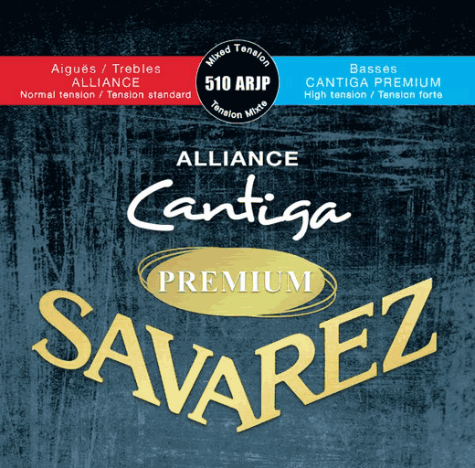 Savarez 510ARJP Alliance Cantiga Premium Classical Guitar Strings Mixed Tension