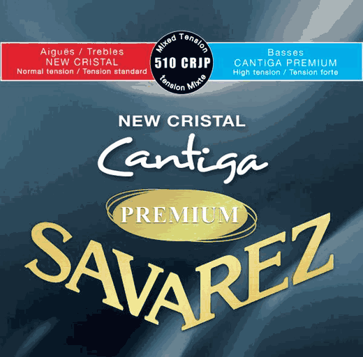 Savarez 510CRJP New Cristal Cantiga Premium Classical Guitar Strings Mixed Tension