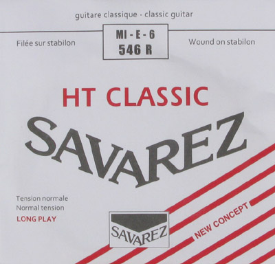 Savarez Alliance NT Classic Classical Guitar Single Strings - Normal Tension 546R MI E 6