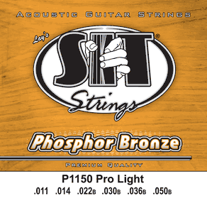 SIT Phosphor Bronze Acoustic Guitar Strings P1150 Pro Light 11-50