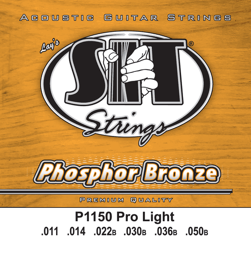 SIT Phosphor Bronze Acoustic Guitar Strings P1150 Pro Light 11-50