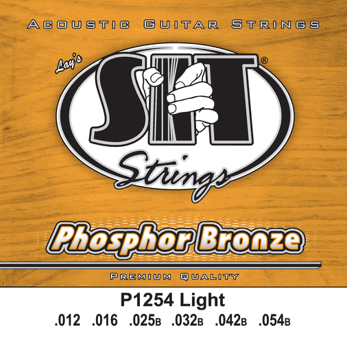 SIT Phosphor Bronze Acoustic Guitar Strings P1254 Light 12-54