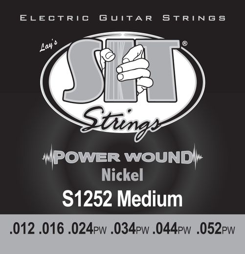 SIT Power Wound Nickel Plated Electric Guitar Strings S1252 Medium 12-52