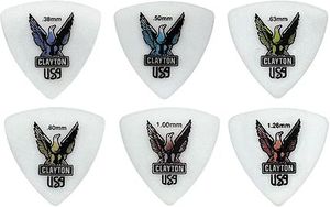 Clayton Acetal Guitar Picks - Rounded Triangle
