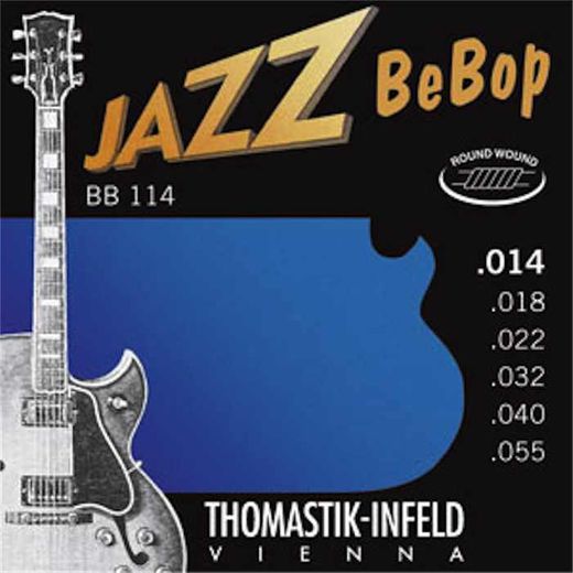 Thomastik-Infeld Jazz BeBop Round Wound Acoustic/Electric Jazz Guitar Strings BB114 Medium 14-55