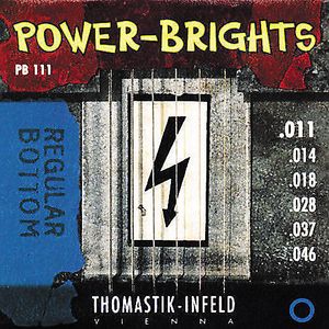 Thomastik-Infeld Power Bright Regular Bottom Electric Guitar Strings PB111 Medium 11-46