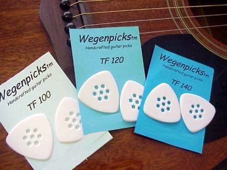 Wegen Triangular Guitar Picks - Set of 2 TF120B Black 1.2 mm