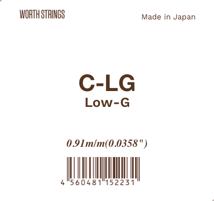 Worth Clear Single String Low G (Standard Version)