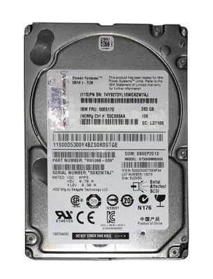 00E6170 IBM 283GB 10000RPM SAS 6Gbps 2.5-inch Internal Hard Drive