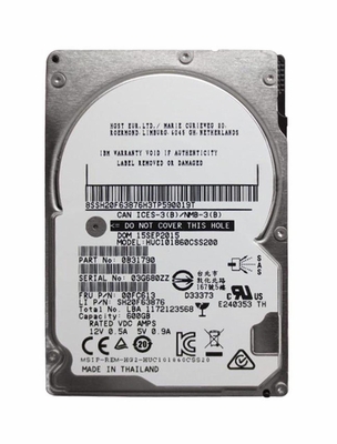 00FC613 Lenovo 600GB 10000RPM SAS 12Gbps 128MB Cache (512n) 2.5-inch Internal Hard Drive