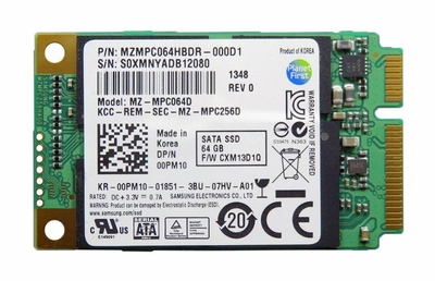 00PM10 Dell 64GB MLC SATA 6Gbps mSATA Internal Solid State Drive (SSD)