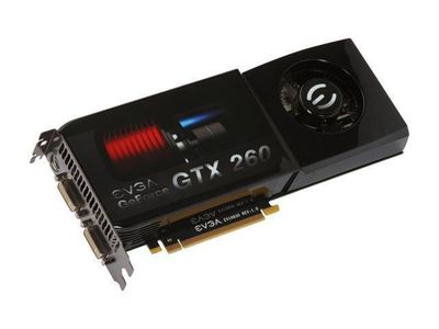 017-P3-1165-BR EVGA GeForce GTX 260 1729MB 448-Bit DDR3 PCI Express 2.0 x16 Dual DVI HDMI HDTV-out Video Graphics Card